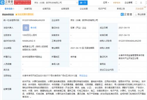 京东关联企业成立数字科技新公司,经营范围含动漫动画设计等